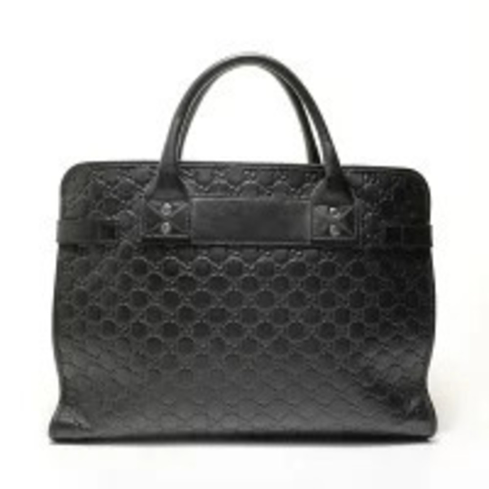 Gucci Guccissima Leather Handbag Black